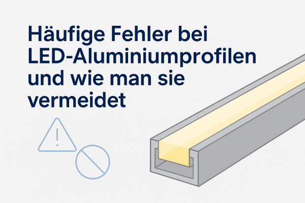 Häufige Fehler bei LED‑Aluminiumprofilen und wie man sie vermeidet - Häufige Fehler bei LED‑Aluminiumprofilen und wie man sie vermeidet