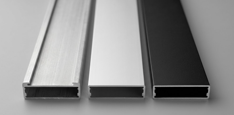Surface Finishes: Anodized, Powder-Coated, or Raw Aluminum? - LED Profiles: Anodized, Powder-Coated, or Raw?