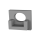 CAP-A0 Endcap | with hole | alu-silver
