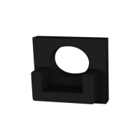 CAP-A0 Embout | sans trou | blanc