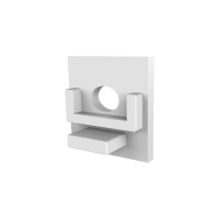 CAP-A2 Endcap | with hole | white