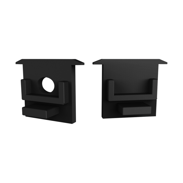 CAP-A2F Endcap | without hole | black