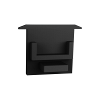 CAP-A2F Endcap | without hole | black