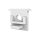 CAP-A2F Endcap | with hole | white