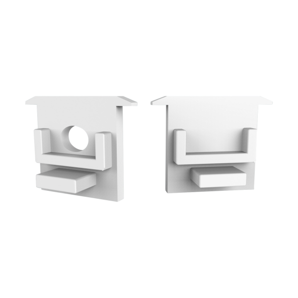 CAP-A2F Endcap | without hole | white