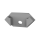 CAP-F2 Endkappe | mit Loch | alu-silber