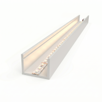 EXO-A0 SURFACE PROFILE | 2M | WHITE RAL9016 | LED MAX.8MM | ULTRASLIM