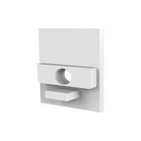 CAP-N2 Endcap | with hole | white