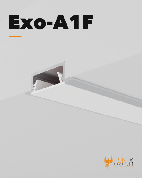 EXO-A1F EINBAU PROFIL | LED MAX.13MM | ULTRAFLAT+WINGS