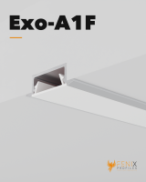EXO-A1F EINBAU PROFIL | LED MAX.13MM | ULTRAFLAT+WINGS