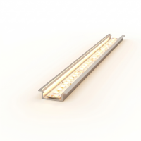 EXO-A1F PROFILÉ ENCASTRÉ | 2M | ALUMINIUM ANODISÉ | LED MAX.13MM | ULTRAPLAT+AILETTES