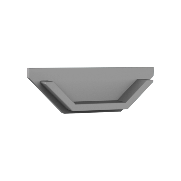 CAP-V1 Endkappe | ohne Loch | aluminium-silber