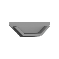 CAP-V1 Endkappe | ohne Loch | aluminium-silber