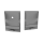 CAP-TI1 Endkappe | mit Loch | alu-silber