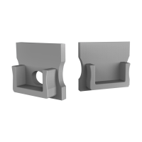 CAP-NLN2 Endkappe | mit Loch | alu-silber