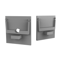 CAP-N4 Endcap | with hole | alu-silver