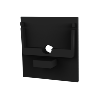 CAP-N4 Endcap | with hole | black