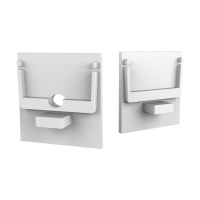 CAP-N4 Endcap | with hole | white