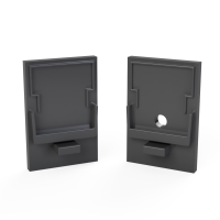 CAP-N4 Endcap | HIGH | with hole | black