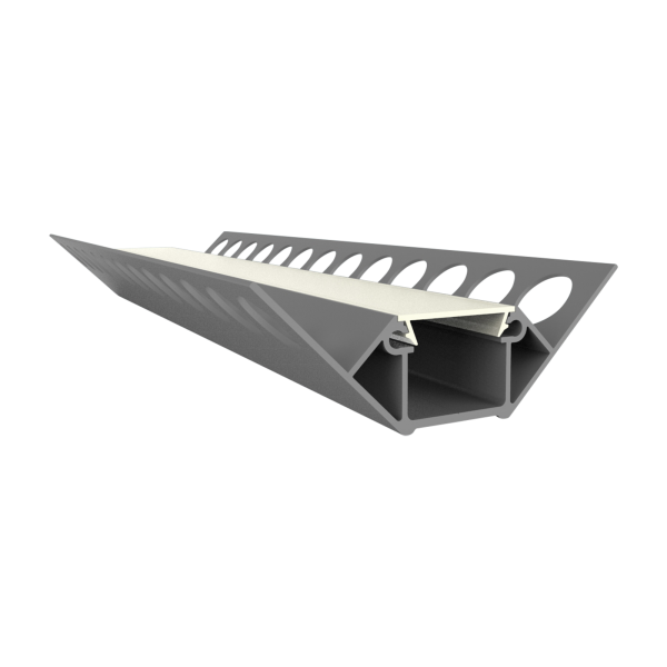 EXO-F2 PROFILÉ CARRELAGE-PROFILÉ ANGLE | 2M | ALUMINIUM ANODISÉ | LED MAX.15MM | ÉTROIT