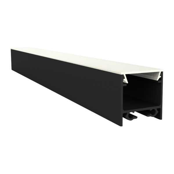 EXO-N2 SURFACE PROFILE | 2M | BLACK RAL9005 | LED MAX.6MM | ULTRAFLAT