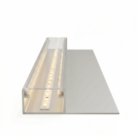 EXO-T3H TROCKENBAU PROFIL | 2M | ALUMINIUM ELOXIERT | LED MAX.16MM |DIRECT+ FLAT