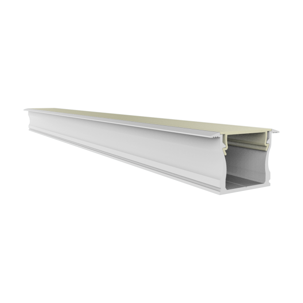 EXO-NLN2F EINBAU PROFIL | 2M | WEISS RAL9016 | LED MAX.14MM | NARROW+WINGS