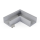 CON-A1 Connector 90° | alu-silver