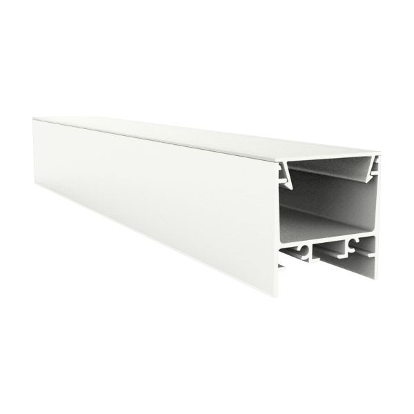 EXO-N4 SURFACE PROFILE | 2M | WHITE RAL9016 | LED MAX.24MM | FLAT+WIDE