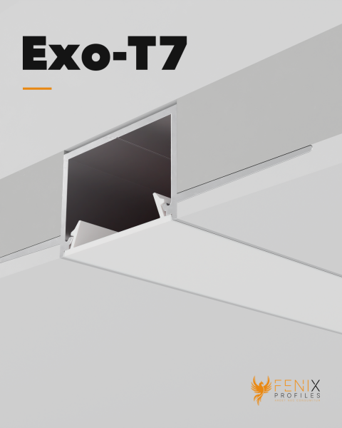 EXO-T7 DRYWALL PROFILE | LED MAX.16MM |WINGS